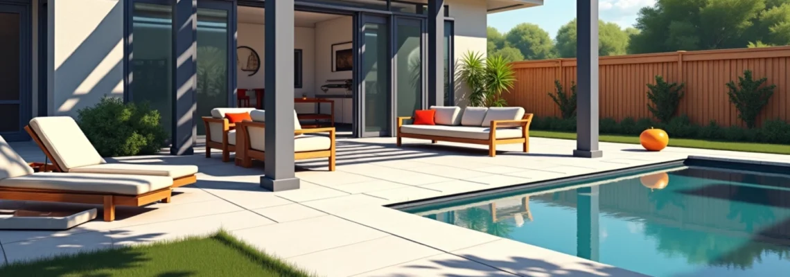 pérgola de aluminio contemporánea